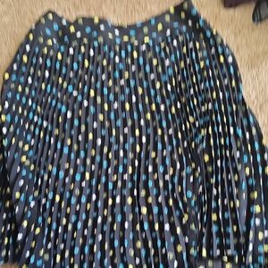 East 5th Black Mini Skirt with Colorful Dots